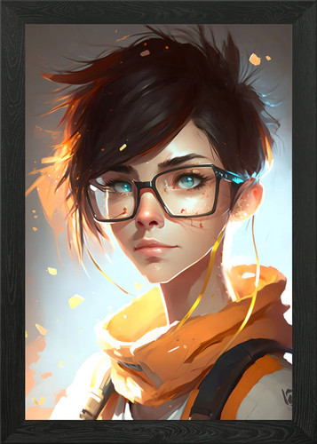 Tracer girl with glasses