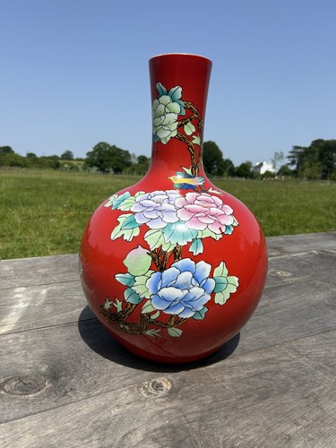 Large red hand painted - red,