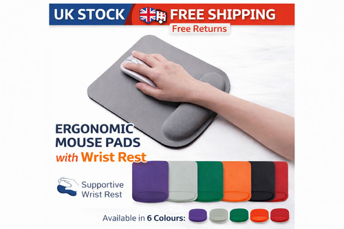 Ergonomic mouse pad with wrist - pad,