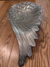 Large Pewter Peacock  Serving Dish