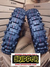ROAD LEGAL FIRM RED STRIPE Rear Enduro tyre 140/80-18  GRIPPER FIM LIGHT