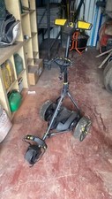 Pro Rider 36 Hole Black and Yellow Electric Golf Trolley, No Battery or Charger