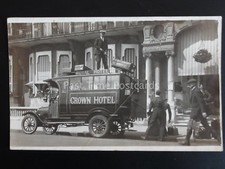 Dorset WEYMOUTH The Royal Hotel & Crown Hotel TRANSPORT COACH - Old RP Postcard