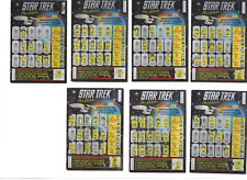 1991 UK Star Trek  Scratch Off Shell Petrol Game Card x 7