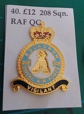 208 Squadron QC RAF Squadron Tie Lapel Pin Badge