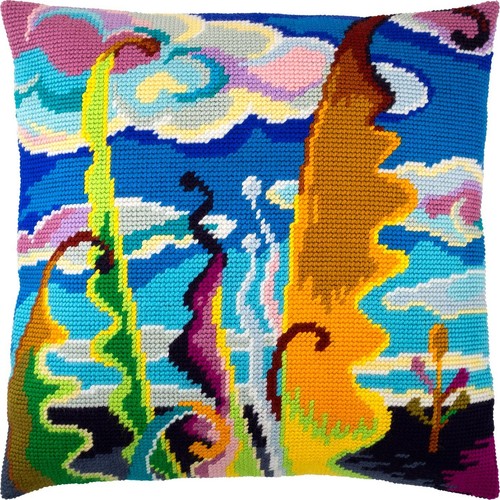 Needlepoint cushion kit - needlepoint,
