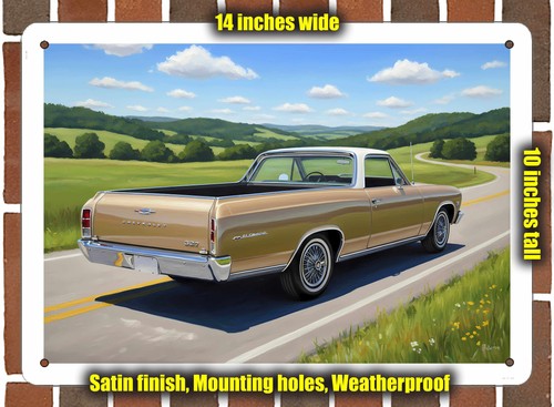 Metal sign 1966 chevrolet - metal,