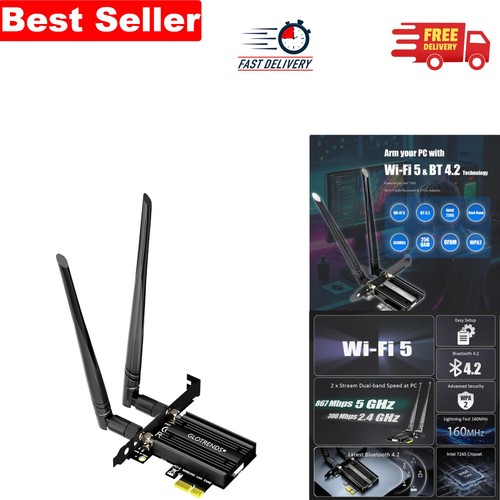 Ac1200 dual band wifi pcie - ac1200,