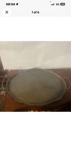 Antique pewter tray - antique,