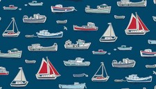 Makower Boats Quilting Cotton