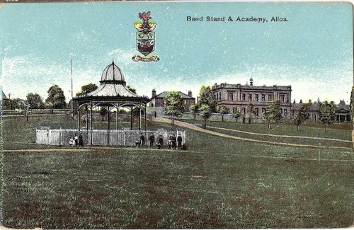 Postcard bandstand and - postcard,