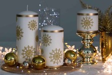 STARS Christmas decorative candles - Xmas decoration, gift, decor