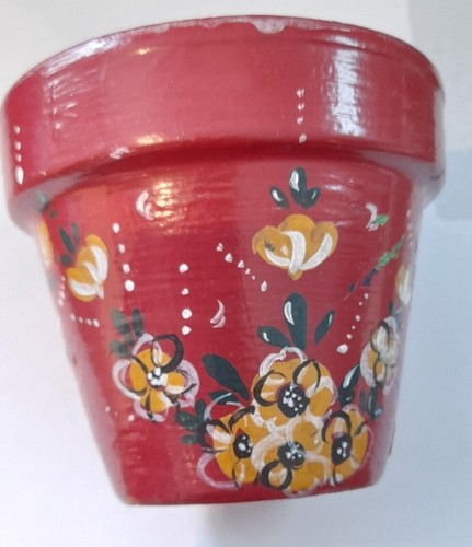 Hand painted small terracotta - small,