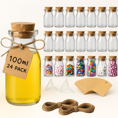 Glass jars with - jars, cork
