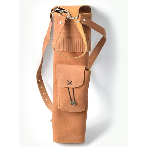 Genuine suede leather - leather, arrow