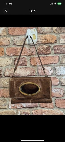 Ladies bronze tod clutch - bronze,