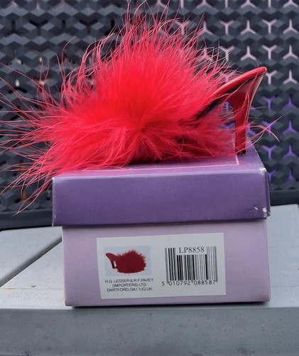 Miniature shoe ornament red - shoe,