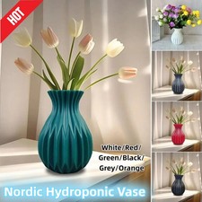 Imitation Ceramic Flower Vases Plastic Modern Home Decor Creative Simplicity