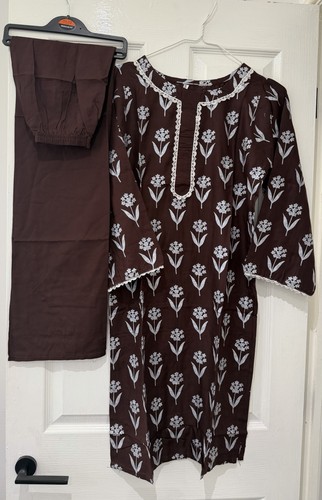 Ladies linen kurta - and, plazzo