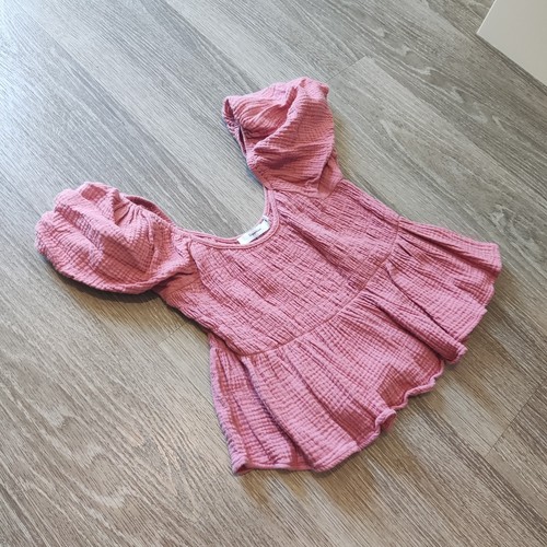 Peplum smock crop top - smock,