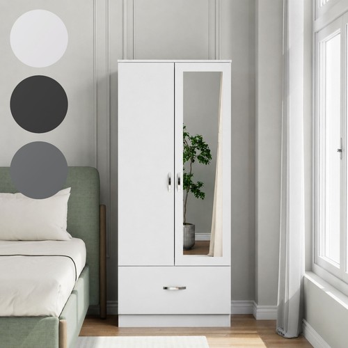 Wooden door wardrobe with - wooden, 2
