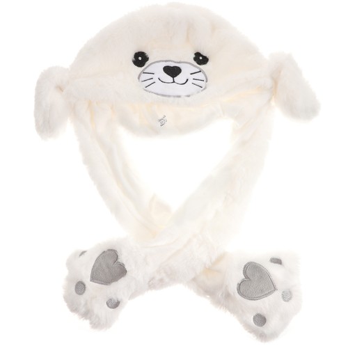 Plush animal hat - plush,
