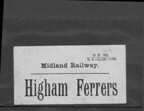 Midland railway luggage - (mr),