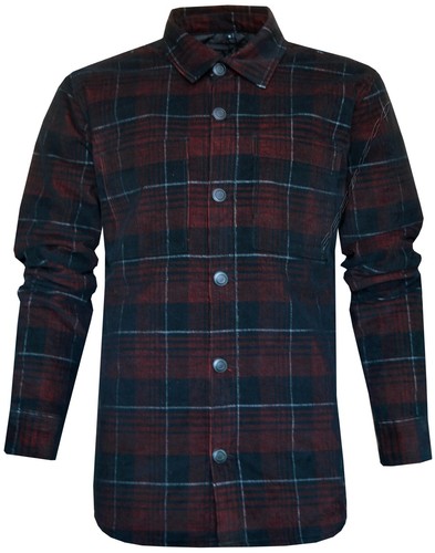 Plaid corduroy shirt quilted - plaid,