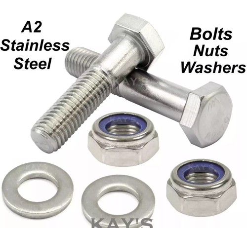 Hexagon bolts with nyloc nuts - bolts,