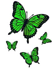 Set of 4 GREEN Butterflies