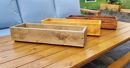 Handmade wooden planters - handmade,