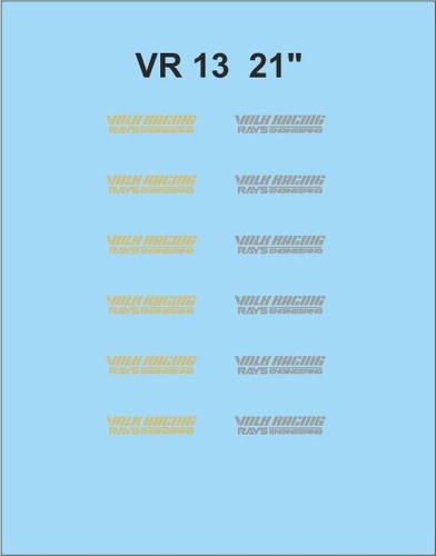 Decal rim design volk x - rim, 8