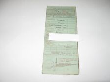 759 DOM, 1961 Morris Minor Traveller  Vintage Buff Green Log Book Registration