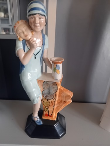 Clarice cliff art deco figure - art,