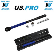 US PRO Tools 1/2" Drive Calibrated Torque Wrench 13.6-203.5 Nm 6845 Socket Tool