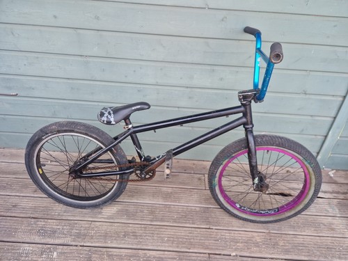 Bmx bike black blue purple - blue,