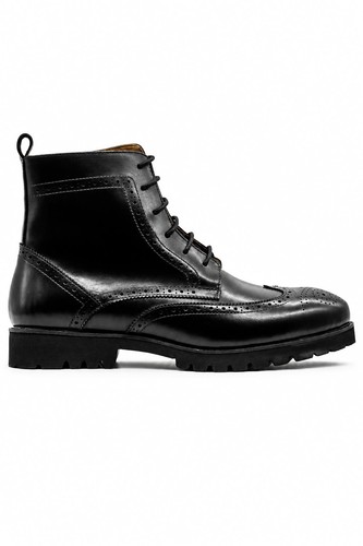 Mens real leather wingtip - real,