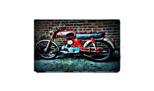 1966 honda s90 Bike Motorcycle A4 Photo Poster