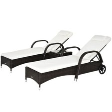 Rattan Sun Loungers for Garden