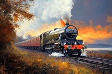 Steam Train Canvas Picture