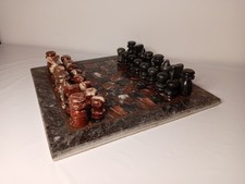 Vintage Marble Chess Set 25cm