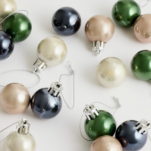 Mini christmas baubles pack - pack, of