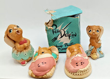 PENDELFIN RABBIT FIGURINES  ORNAMENTS. CHARACTERS BUNNIES. JOB LOT (2 DAMAGED)