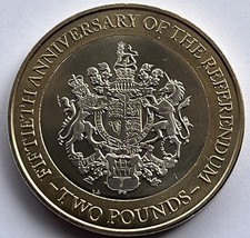 2017 £2 Coin GIBRALTAR 50th