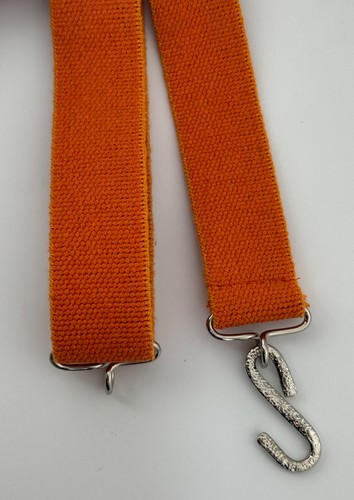 Elasticated snake belt orange - elasticated,