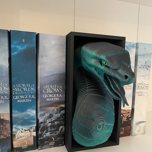 Slytherin snake book nook - slytherin,