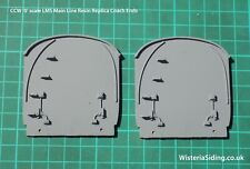 0 gauge Pair Resin Replica CCW OCE/2 LMS Coach & LNER Suburban Coach Ends