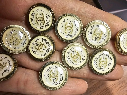 Chanel buttons gold and - chanel, buttons,