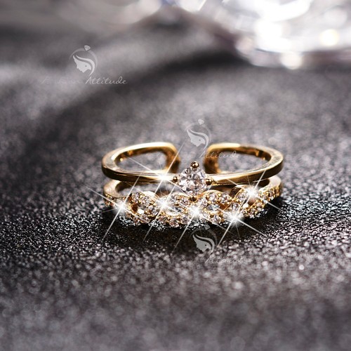 14k yellow gold plated band - 14k,