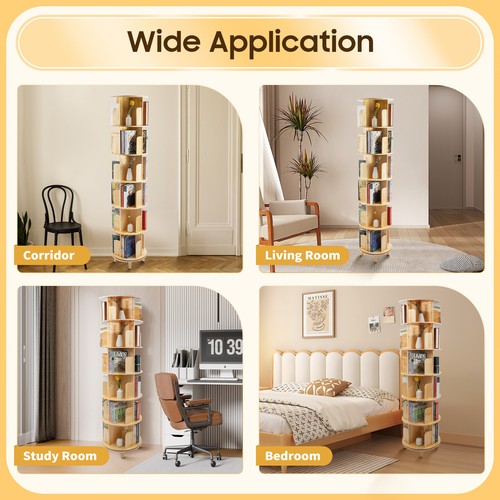 Tier rotating bookshelf - 6,
